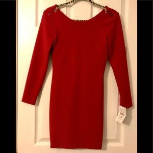 Zara • Red Bodycon Dress • NWT